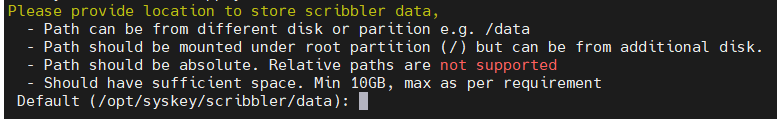 Data folder selection