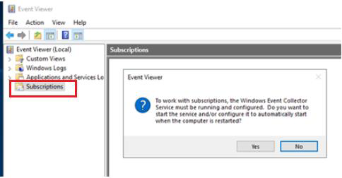Start Event Log Collector Service